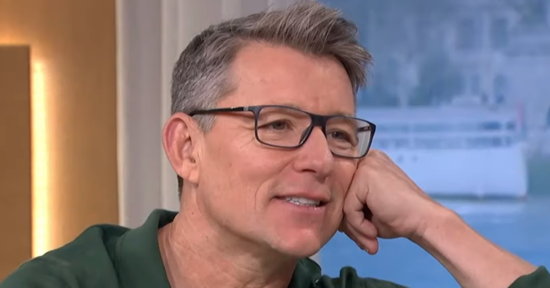 Ben Shephard wearing glasses on This Morning