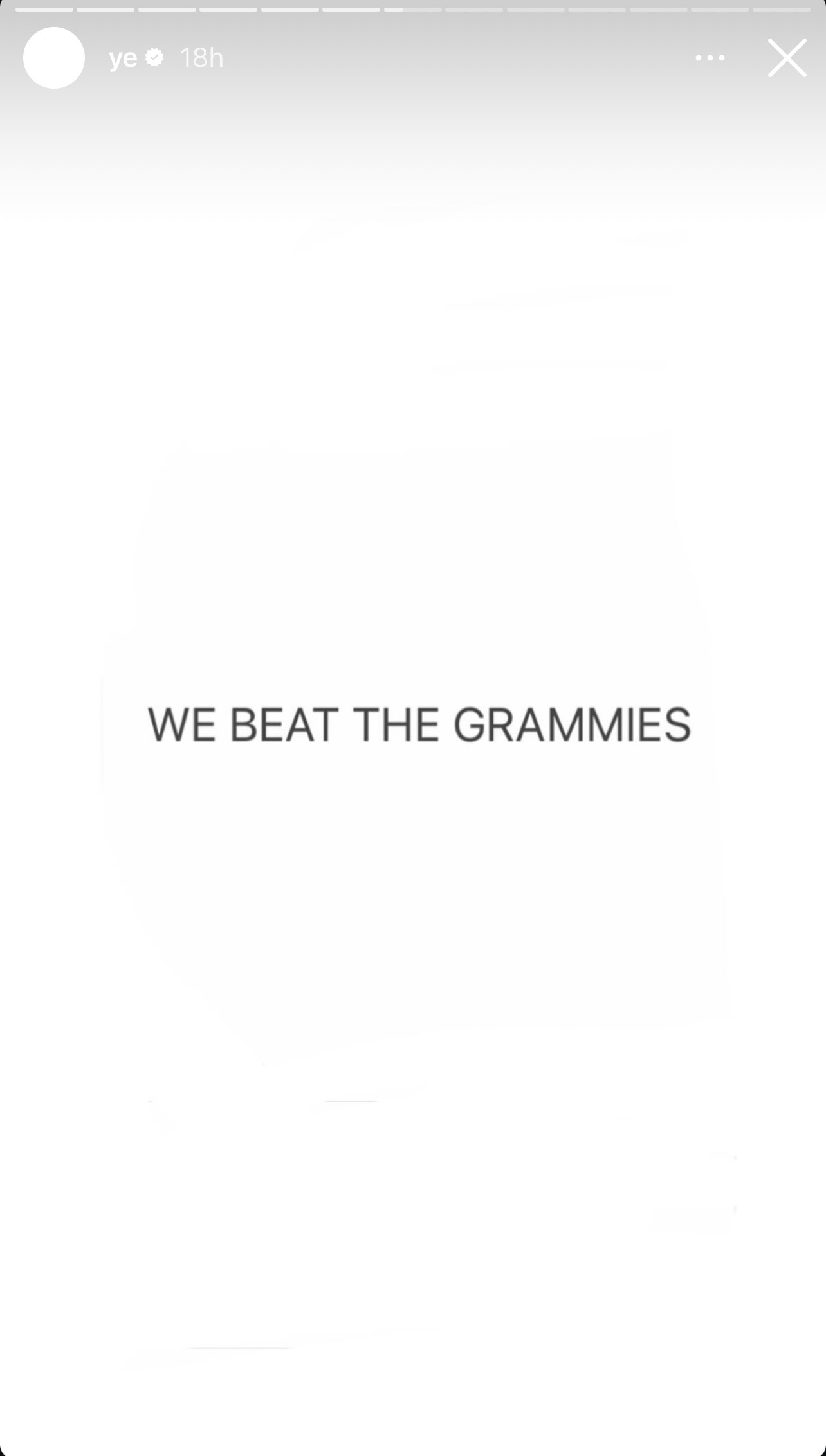 Kanye West's Instagram Story