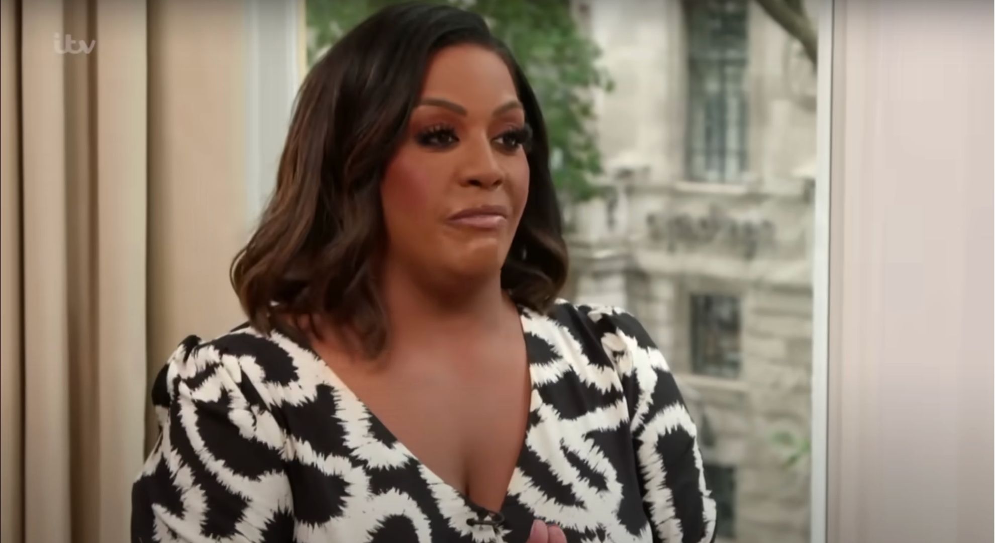 Alison Hammond speaking on This Morning 