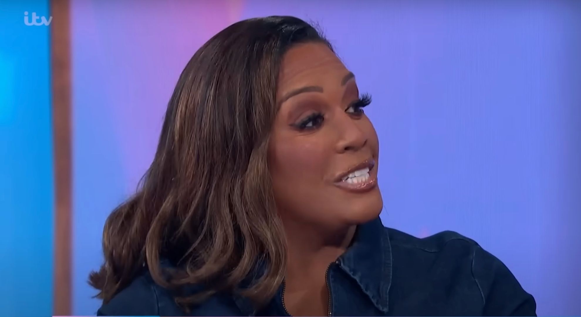 Alison Hammond speaking on Loose Women