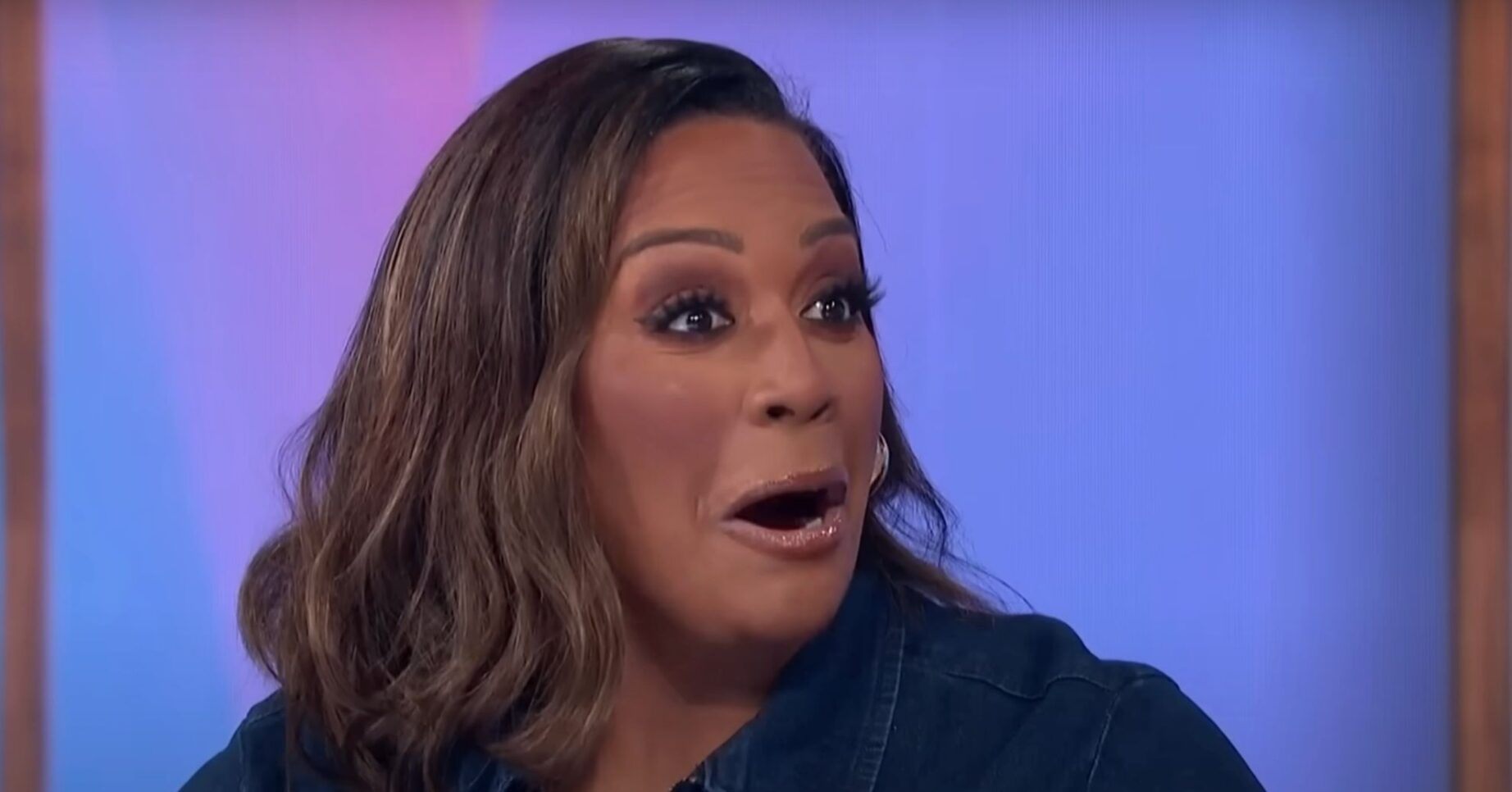 Alison Hammond looking shocked on Loose Women