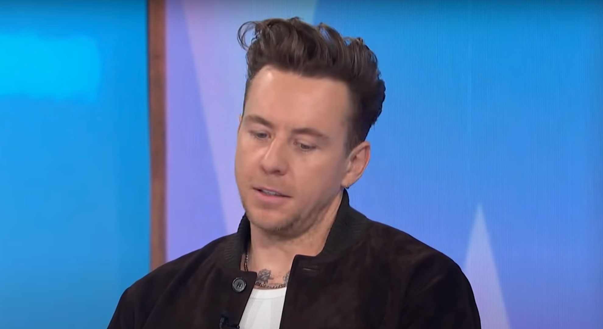 Danny Jones looking sad on Loose Men