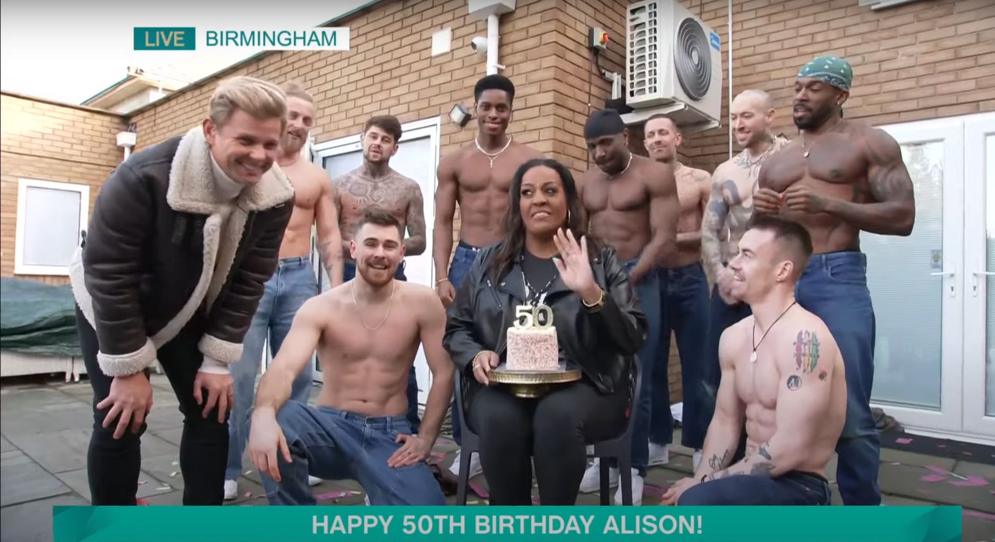 Alison Hammond, Jeff Brazier, and Magic Mike performers 