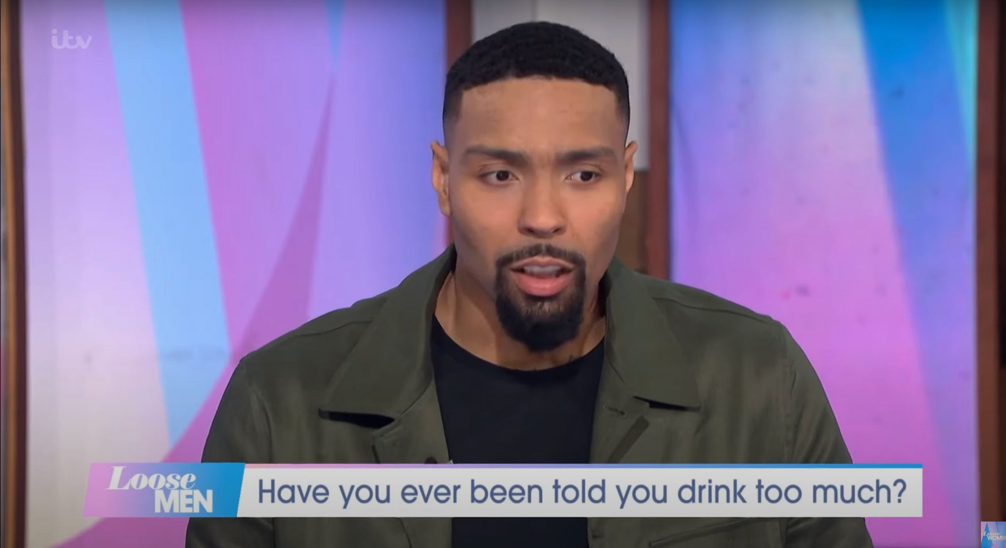 Jordan Banjo speaking on Loose Men