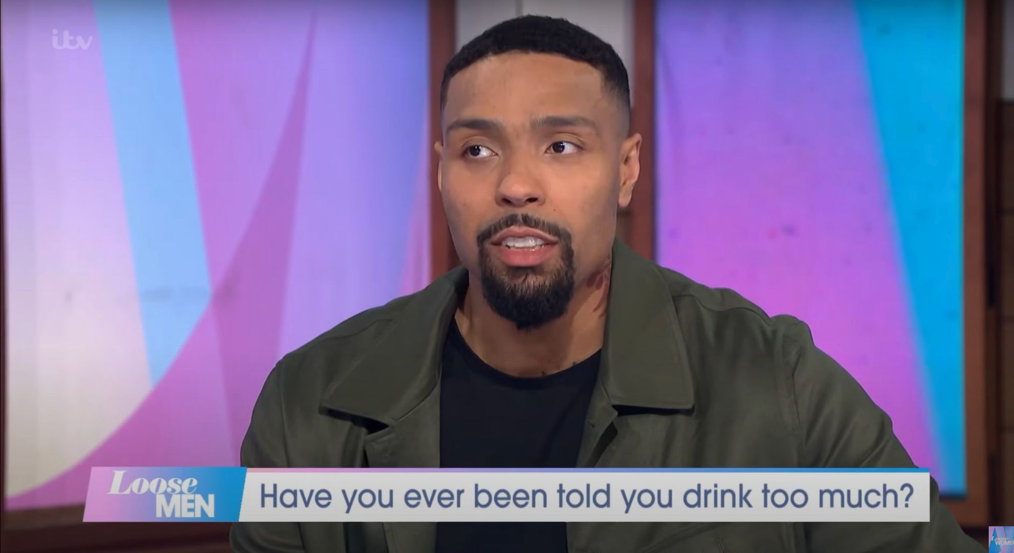 Jordan Banjo speaking on Loose Men