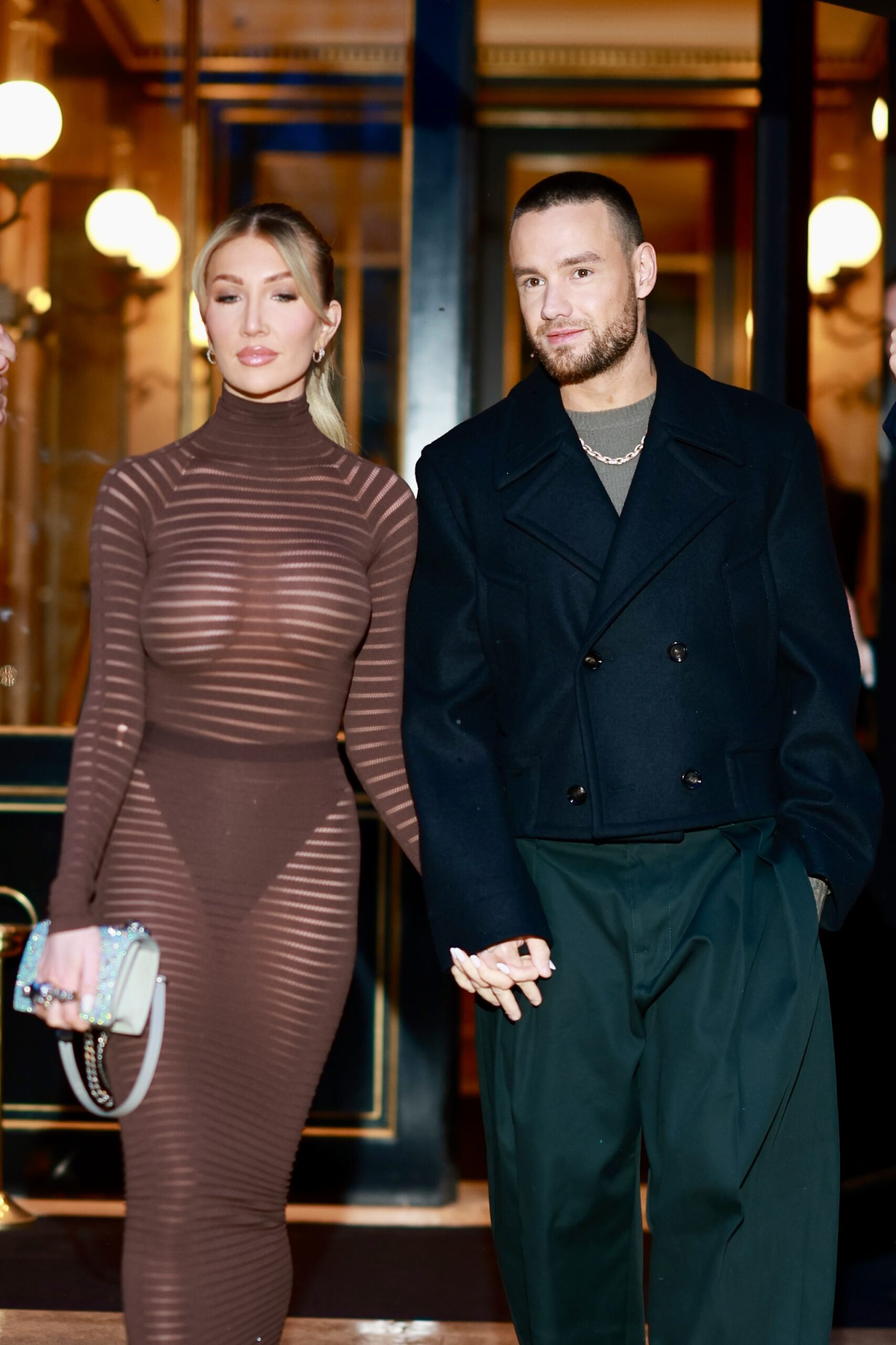 Kate Cassidy and Liam Payne walking together