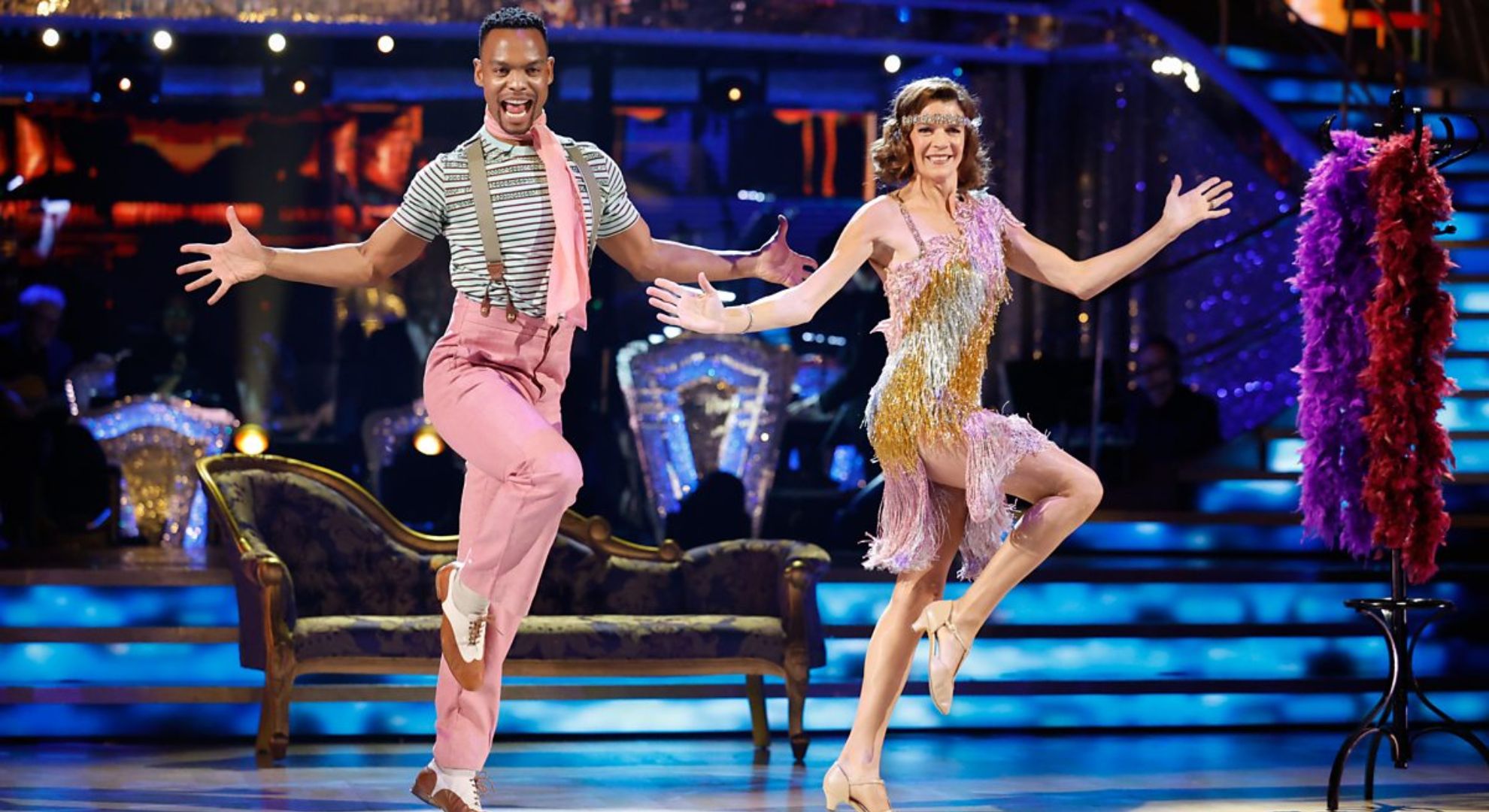 Annabel Croft and Johannes on Strictly