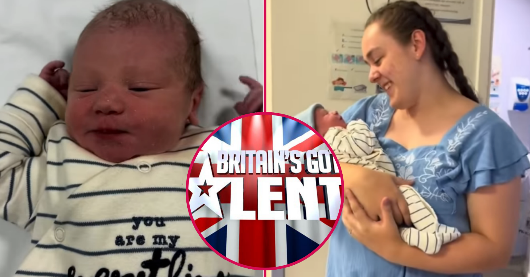 Jade from BGT and her baby