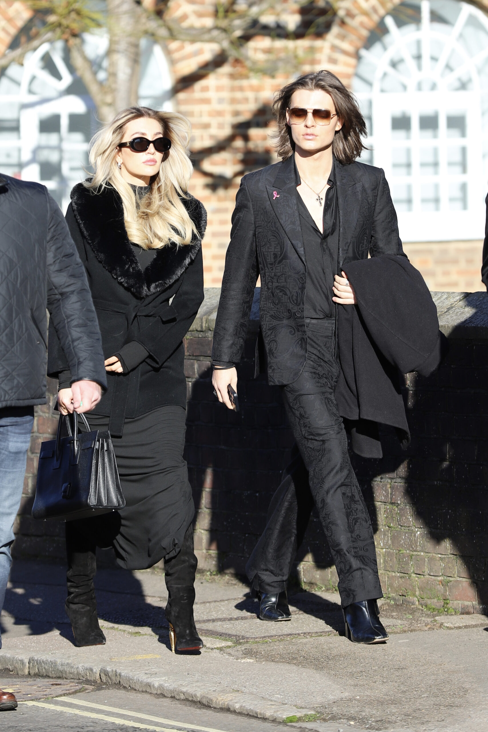 Kate Cassidy and Damian Hurley at Liam Payne's funeral