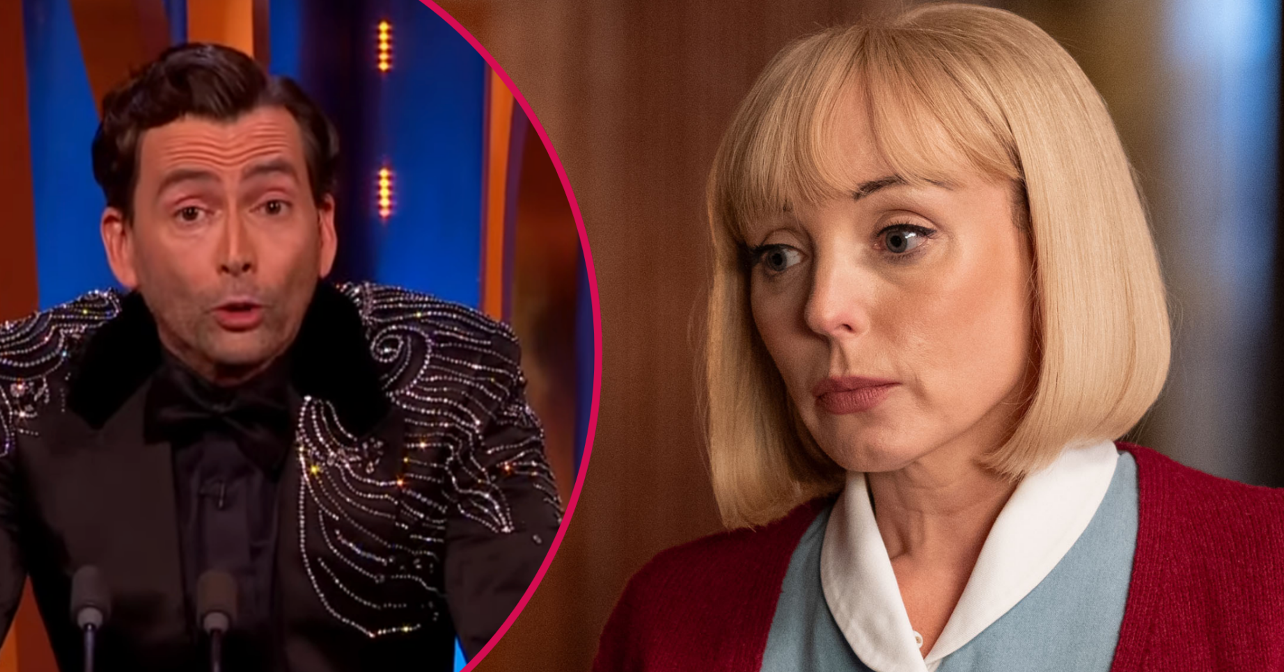 David Tennant hosting the BAFTA Film Awards / Trixie looking sad on Call the Midwife