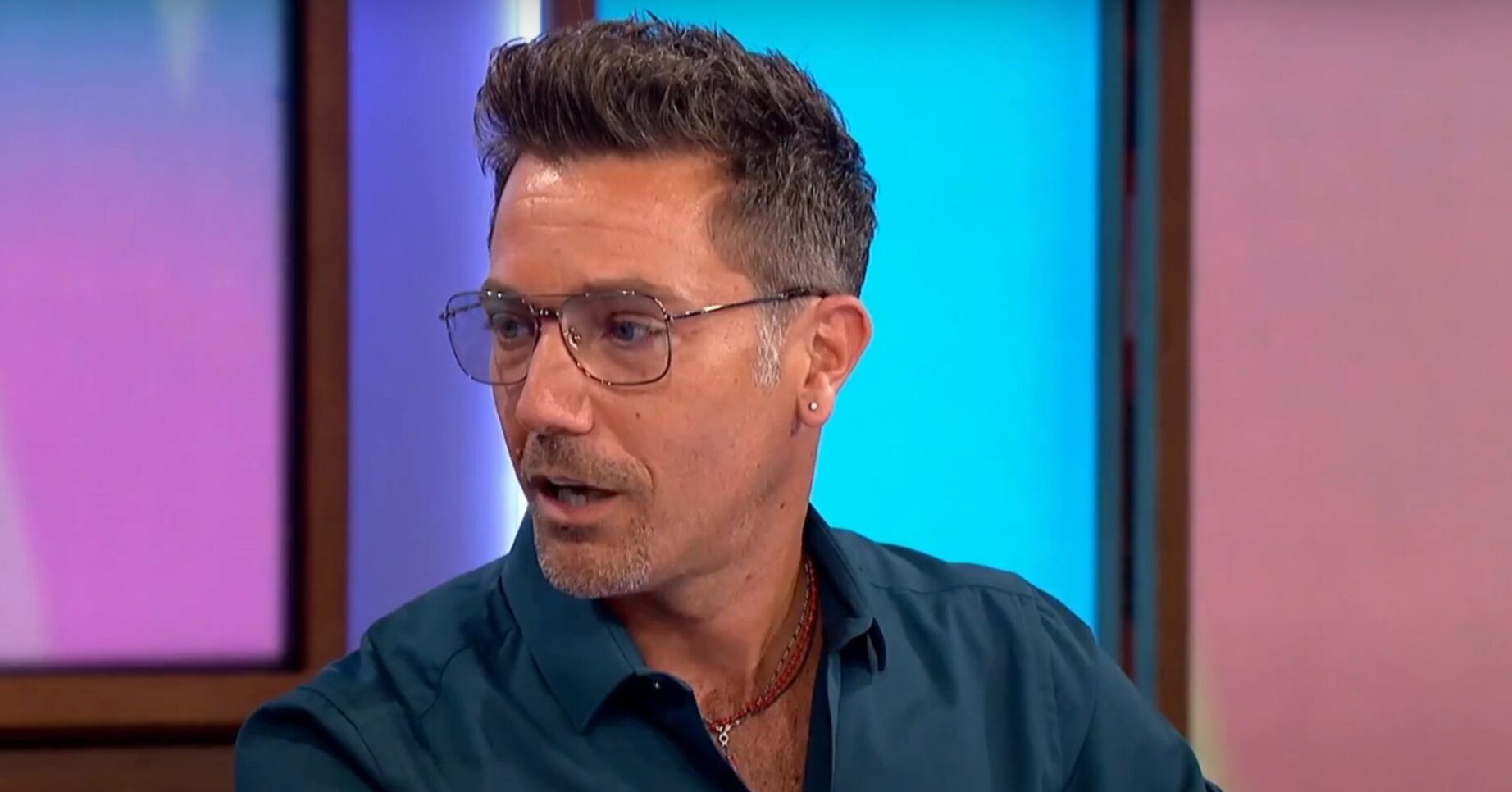 Gino D'Acampo speaking on Loose Women