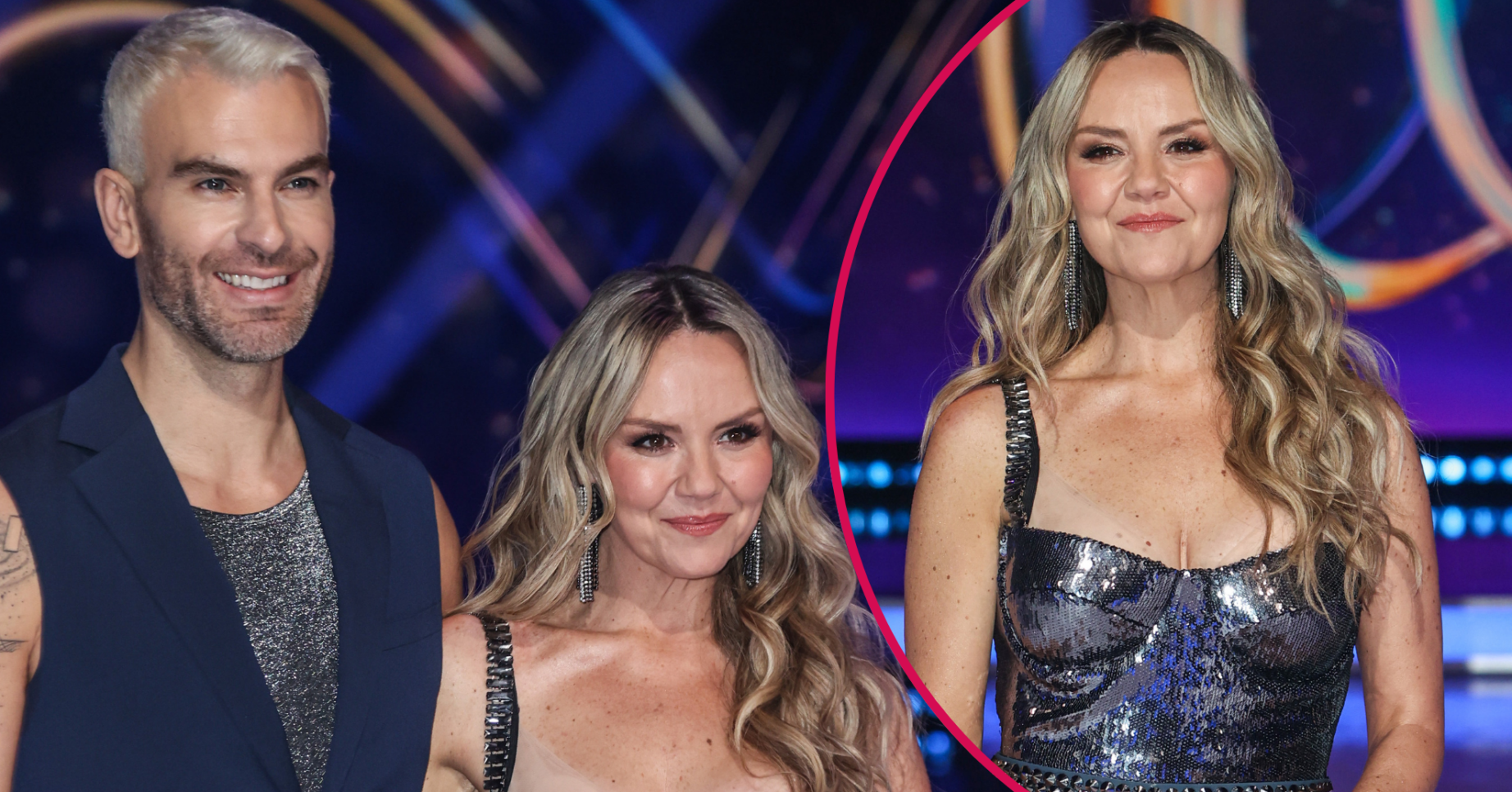 Eric Radford and Charlie Brooks on the ice