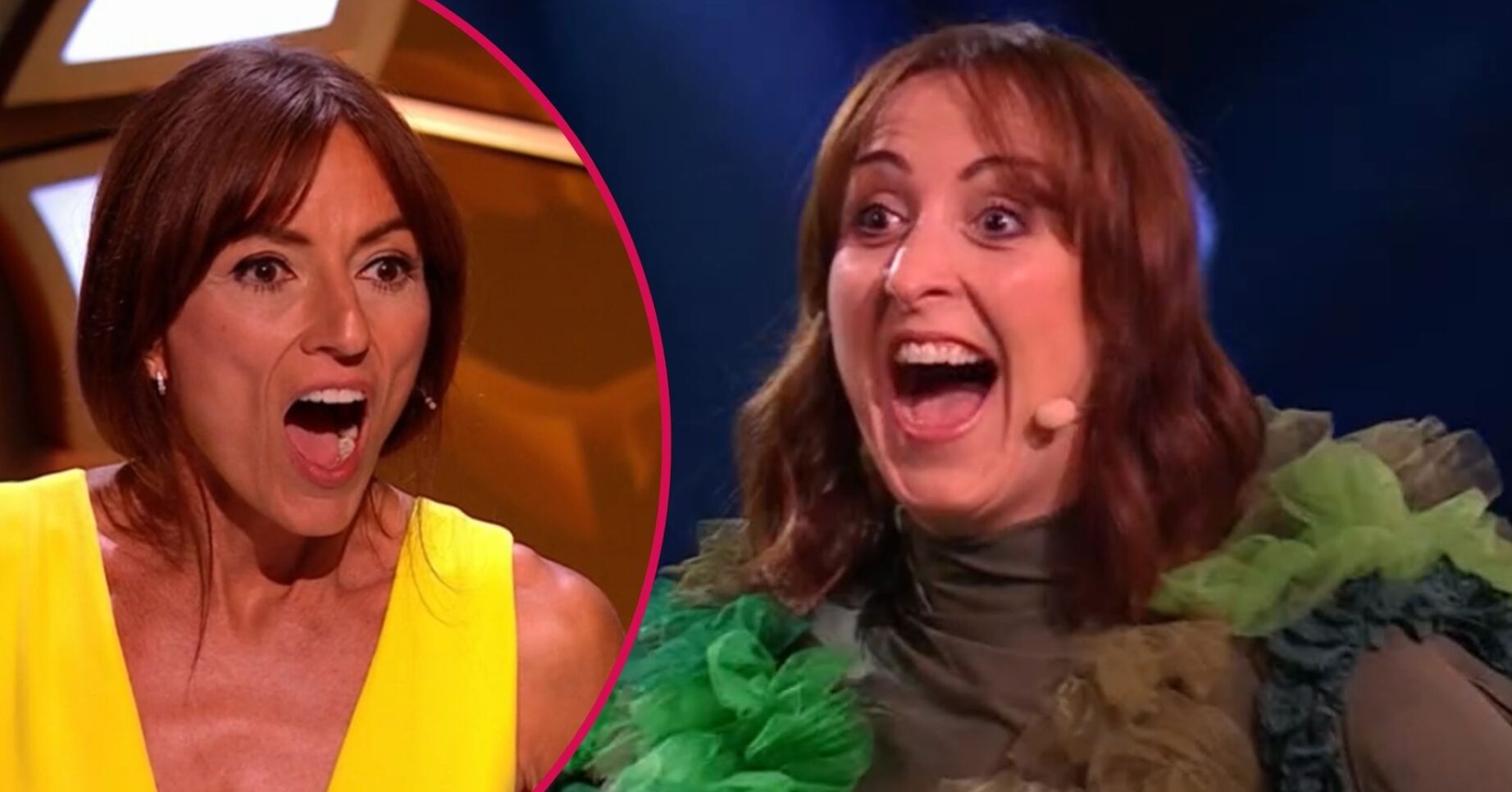 Davina McCall and Natalie Cassidy on The Masked Singer