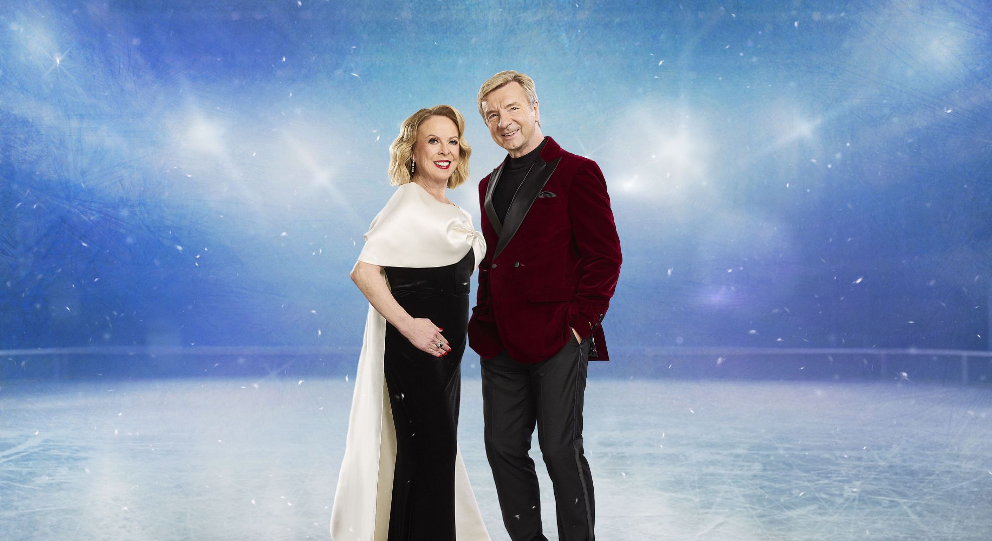 Jayne Torvill and Christopher Dean in a Dancing On Ice promo picture 