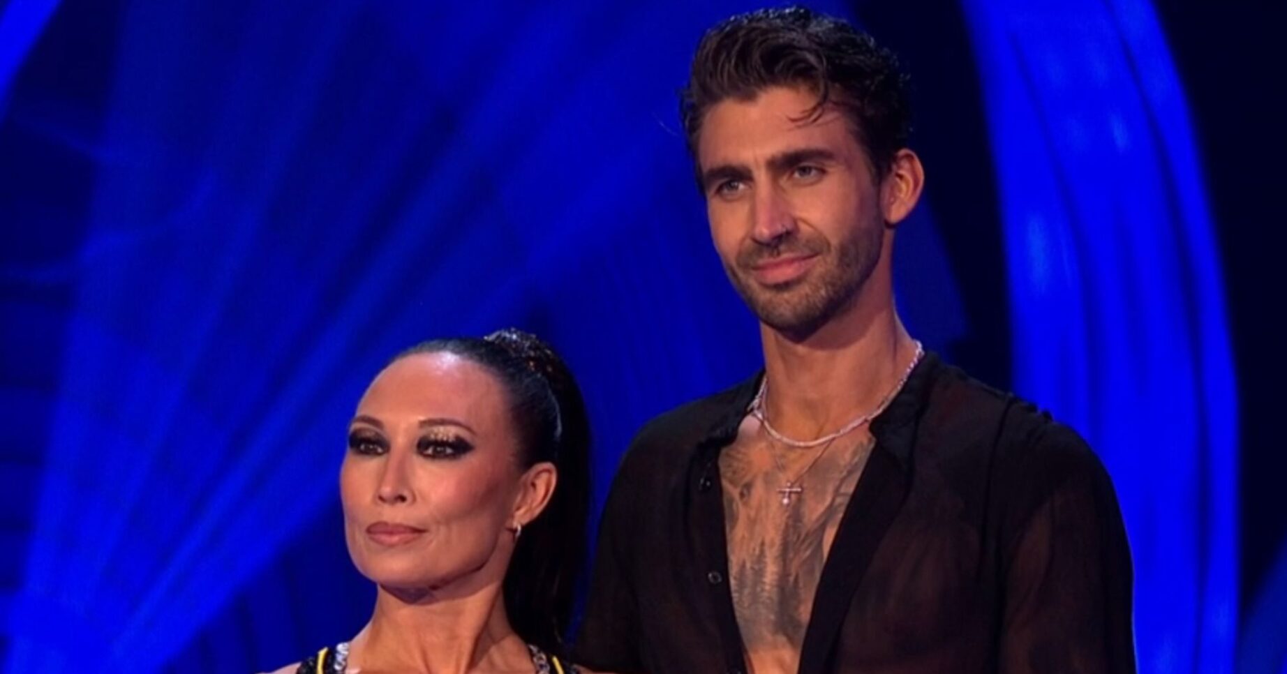 Chris Taylor and Robin Johnston on Dancing On Ice tonight