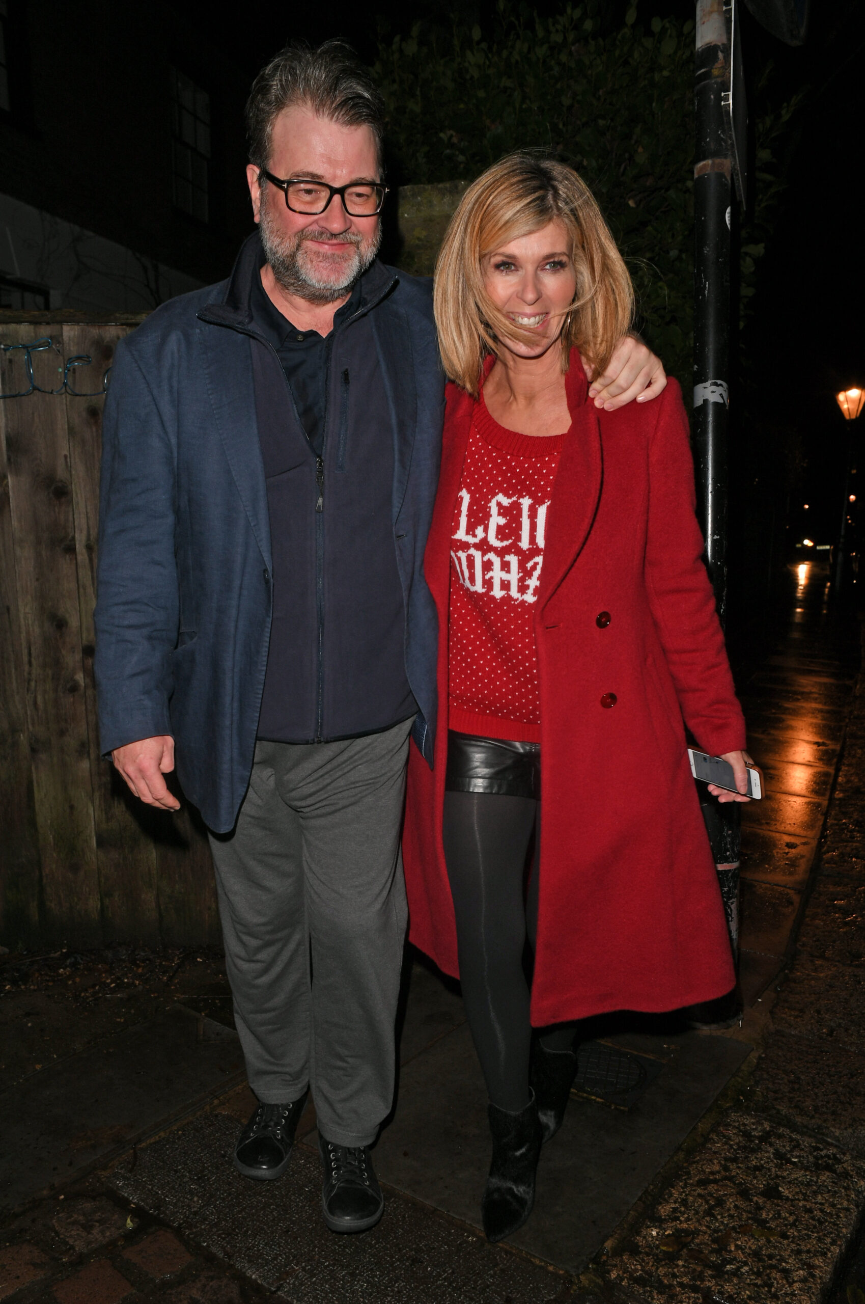 Kate and Derek smiling