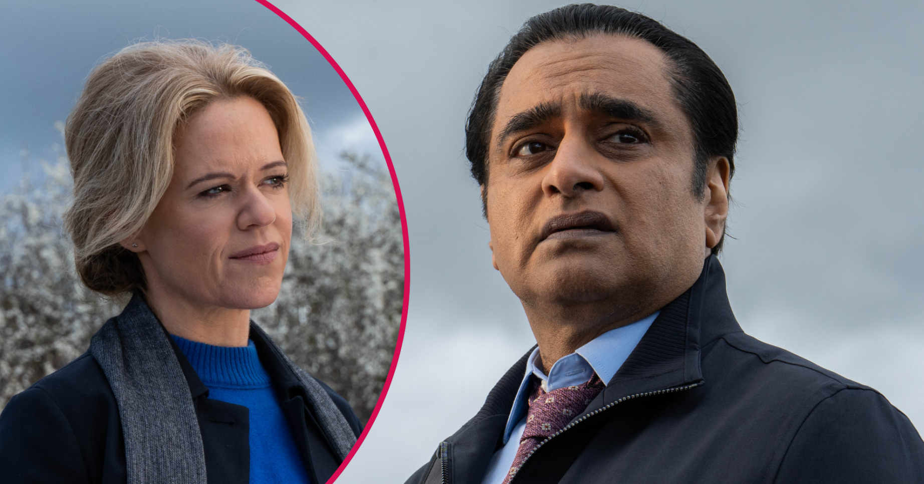 Sinead Keenan and Sanjeev Bhaskar in Unforgotten