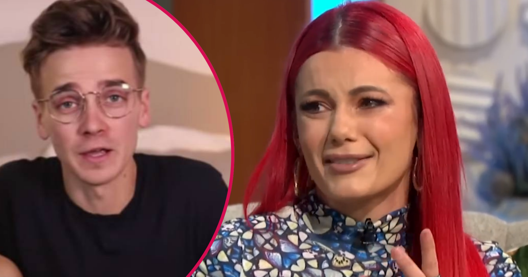 Dianne Buswell and Joe Sugg inset