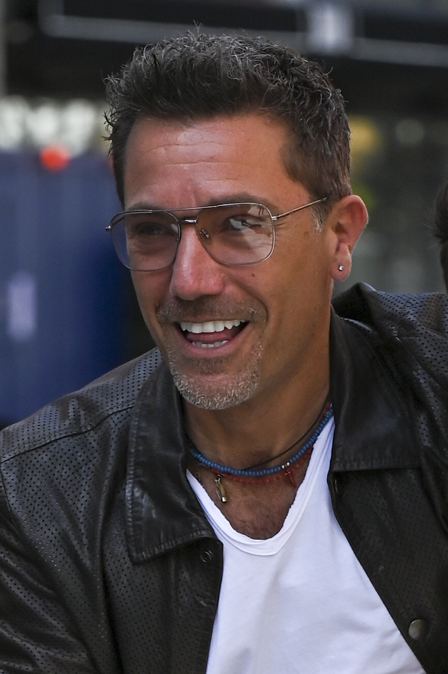 Gino D'Acampo seen leaving Global Studios, Heart Breakfast Show.