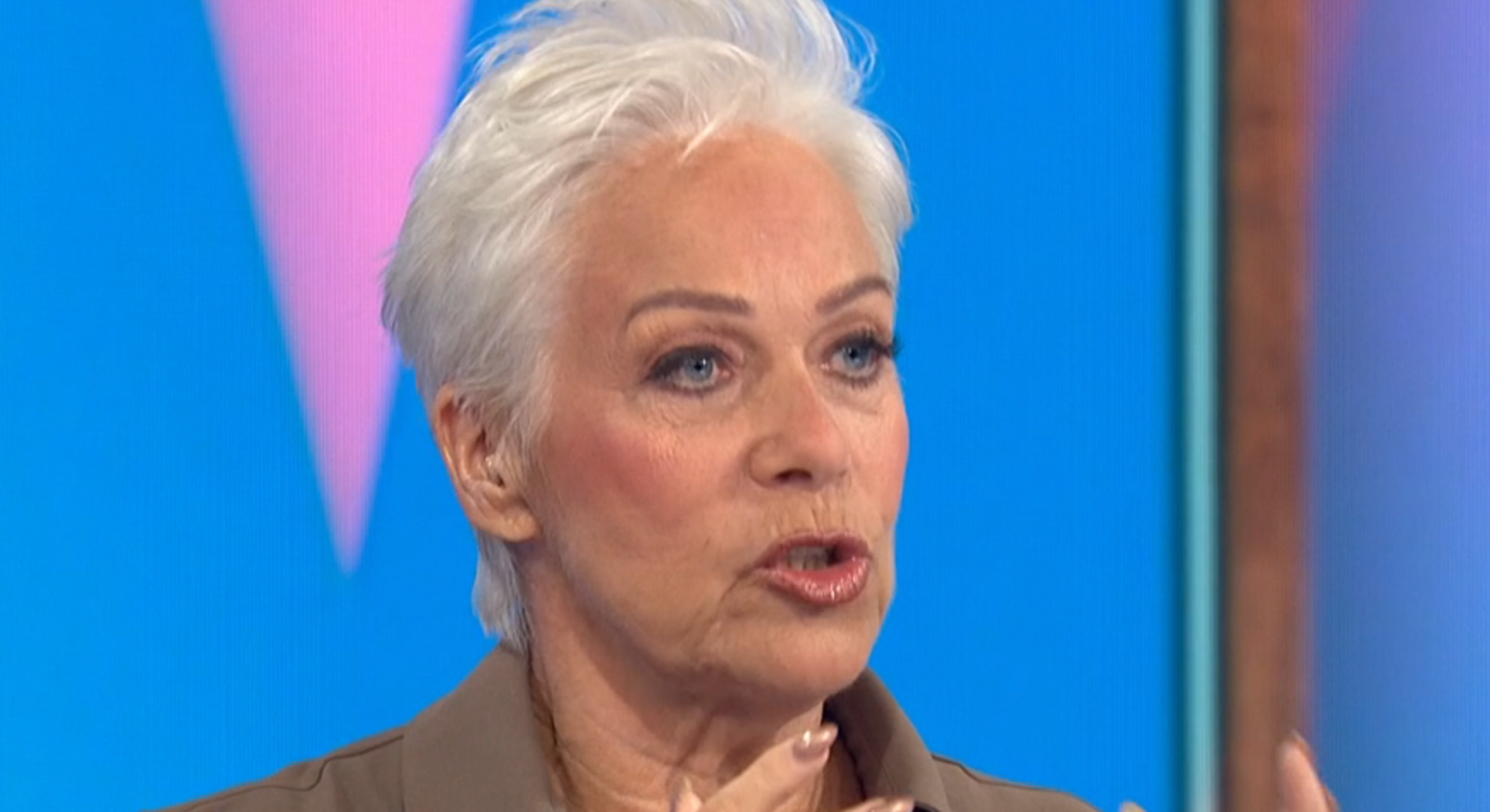 Denise Welch speaking on Loose Women