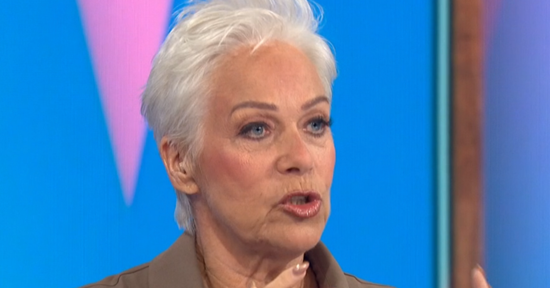 Denise Welch speaking on Loose Women
