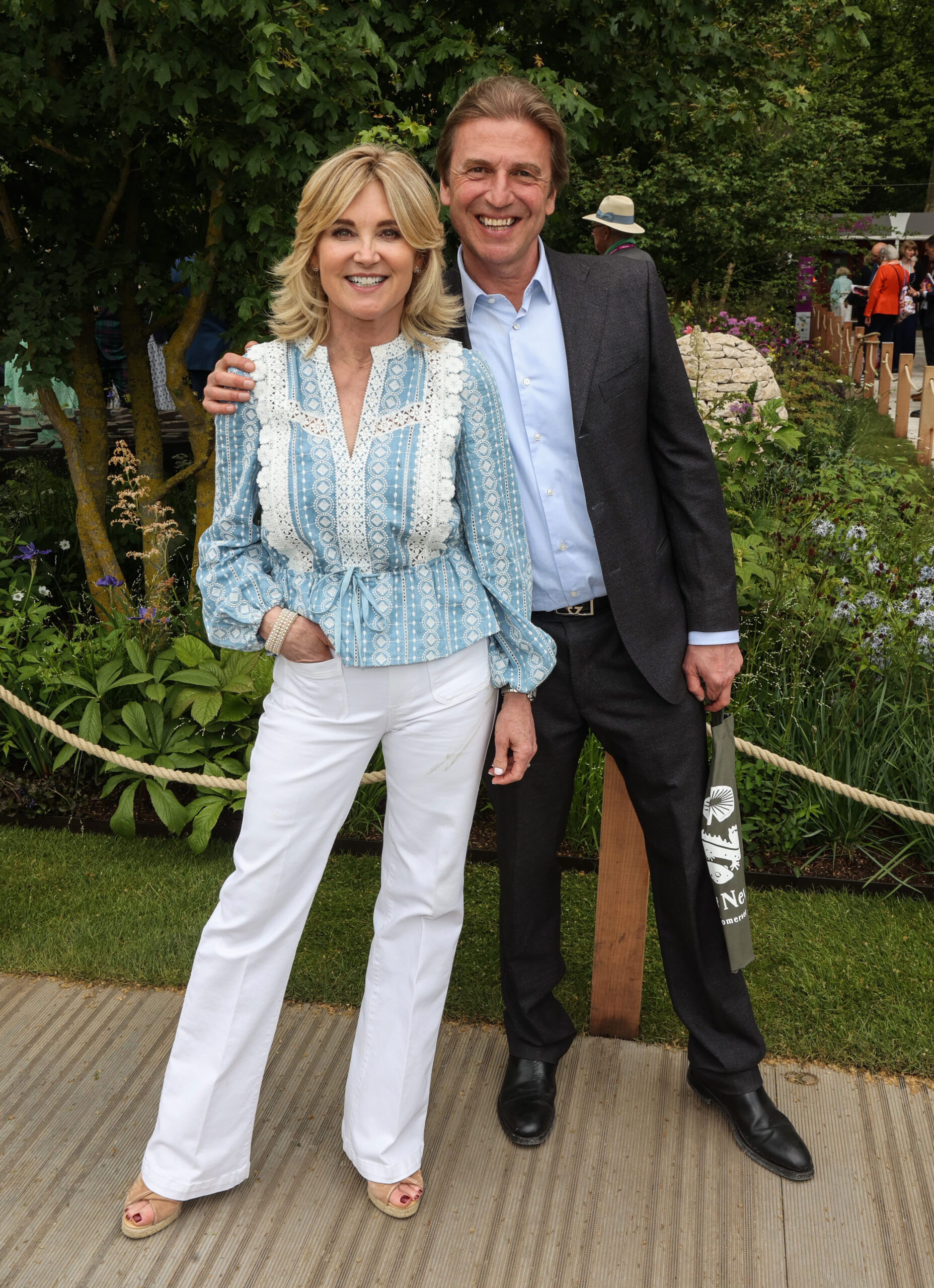 Anthea Turner and Mark Armstrong pose together