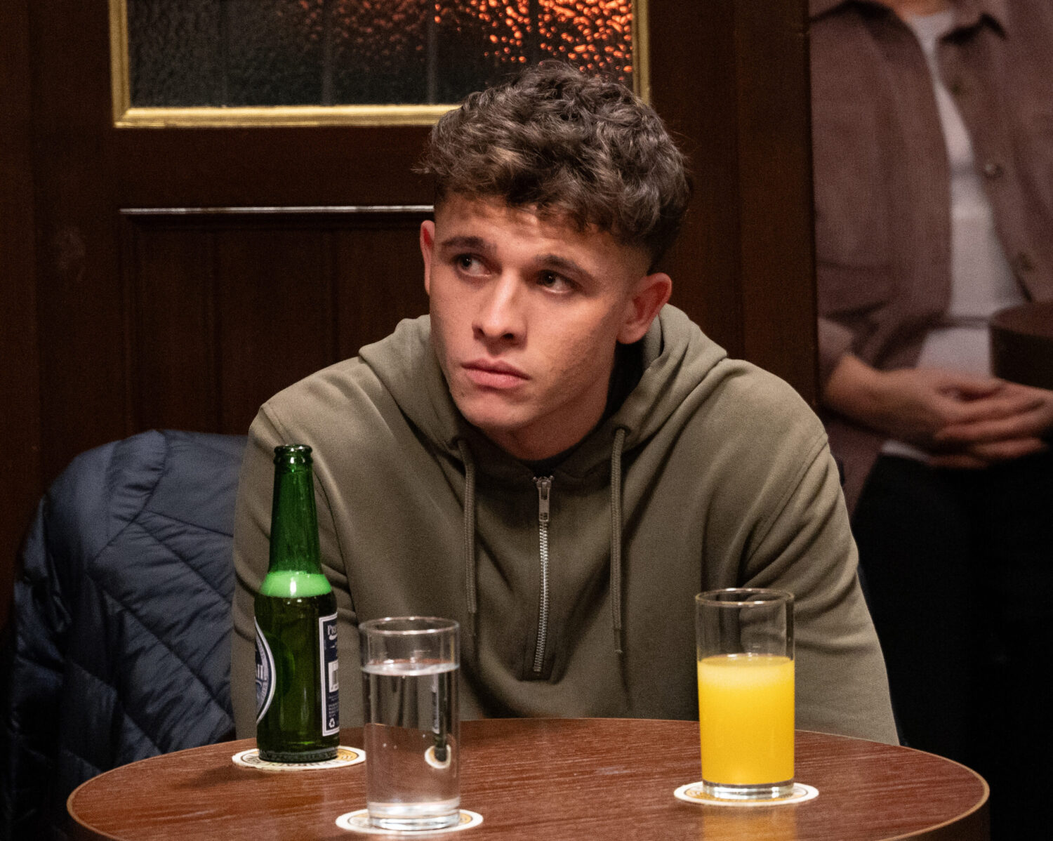 Jacob miserable in pub on Emmerdale