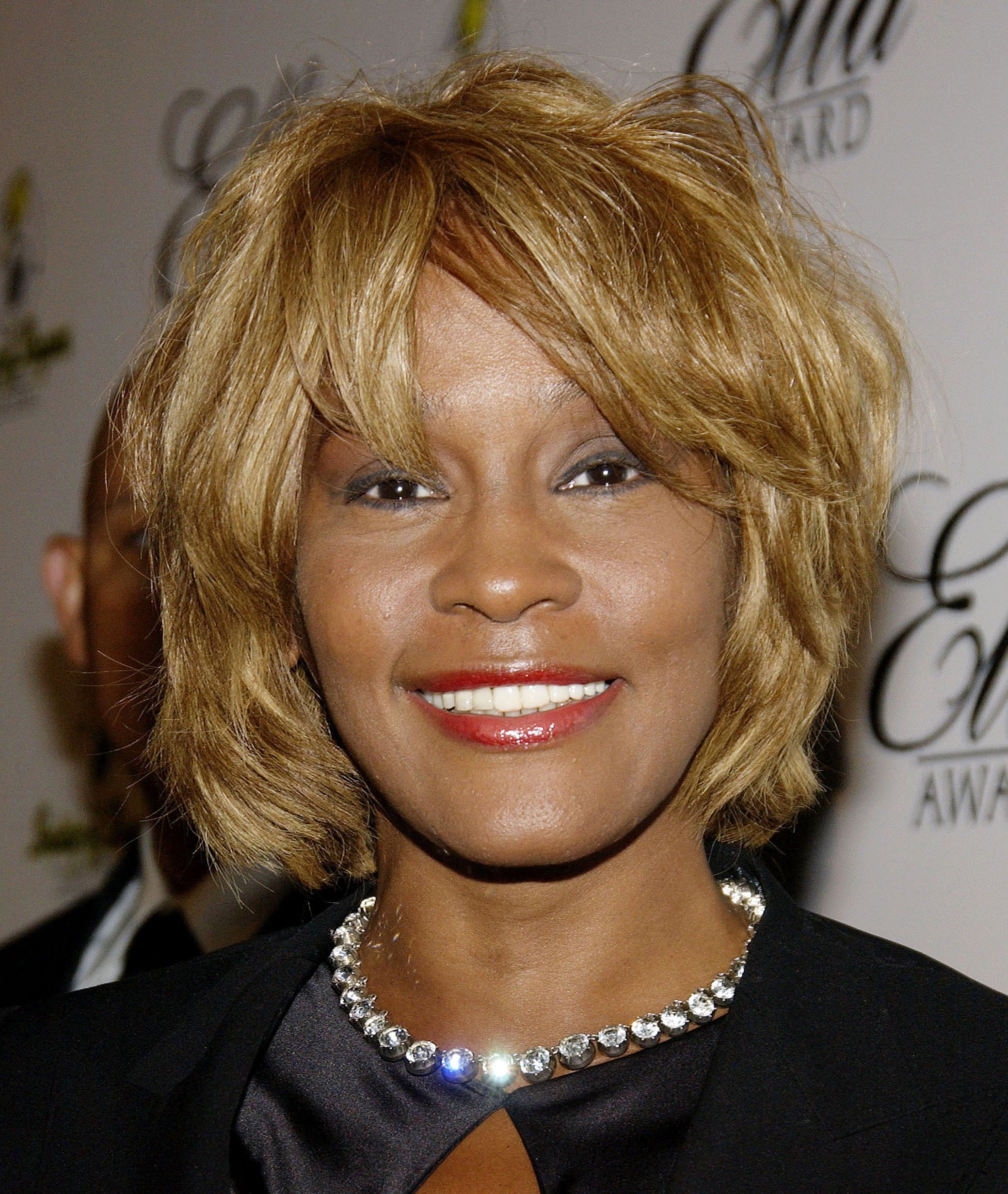 Whitney Houston smiling