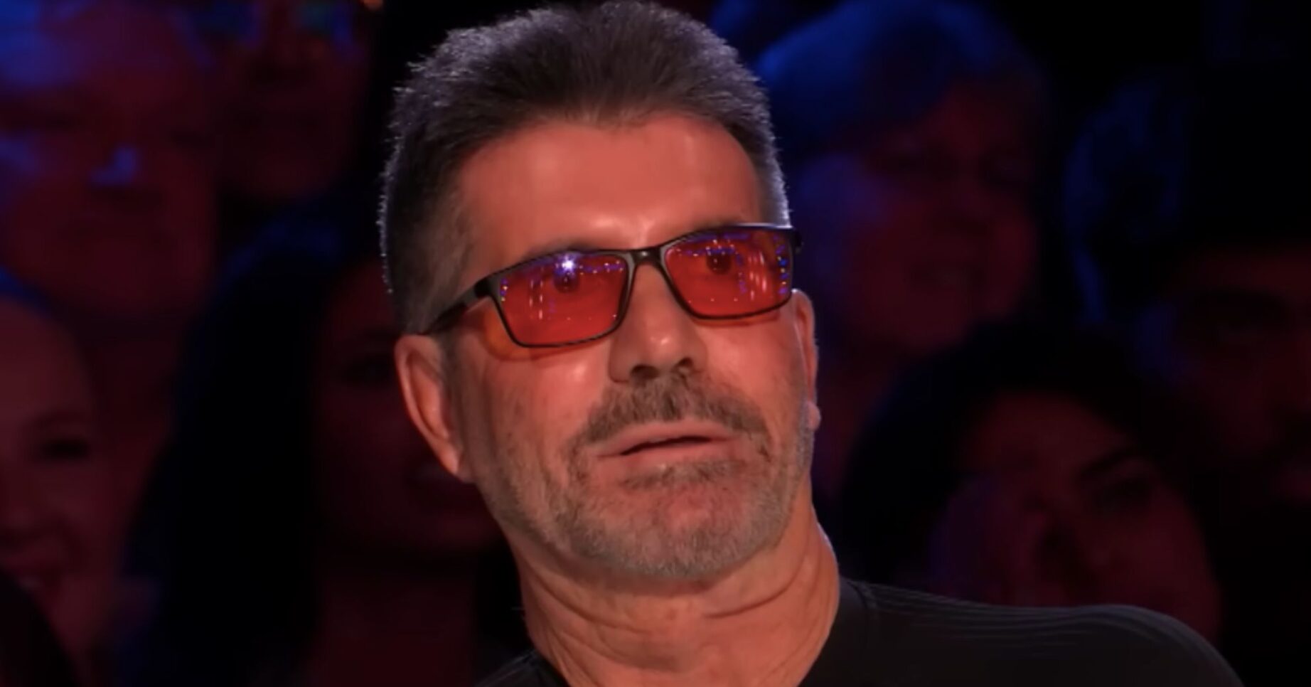 Simon Cowell looking shocked at BGT