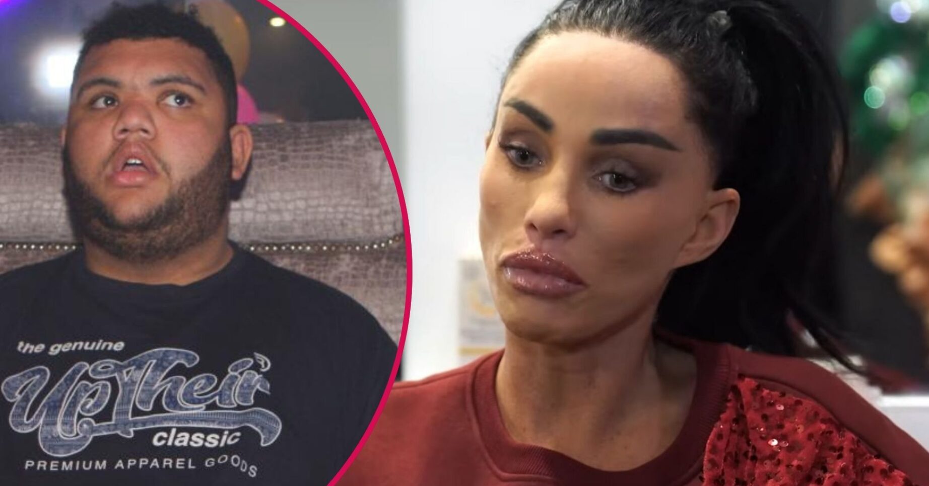 Split image of Harvey Price (left) and Katie Price (right)