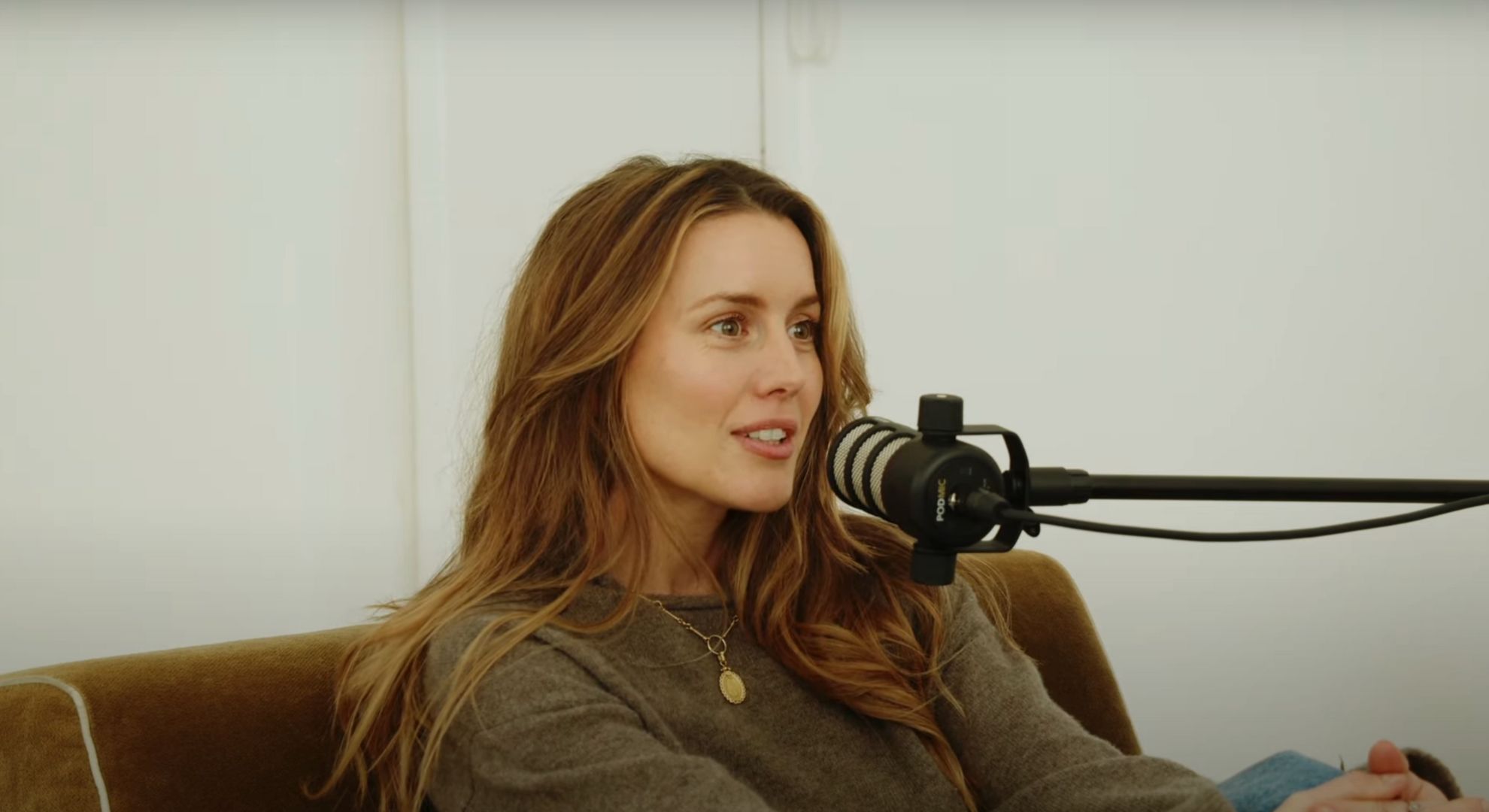 Caggie Dunlop on a podcast 