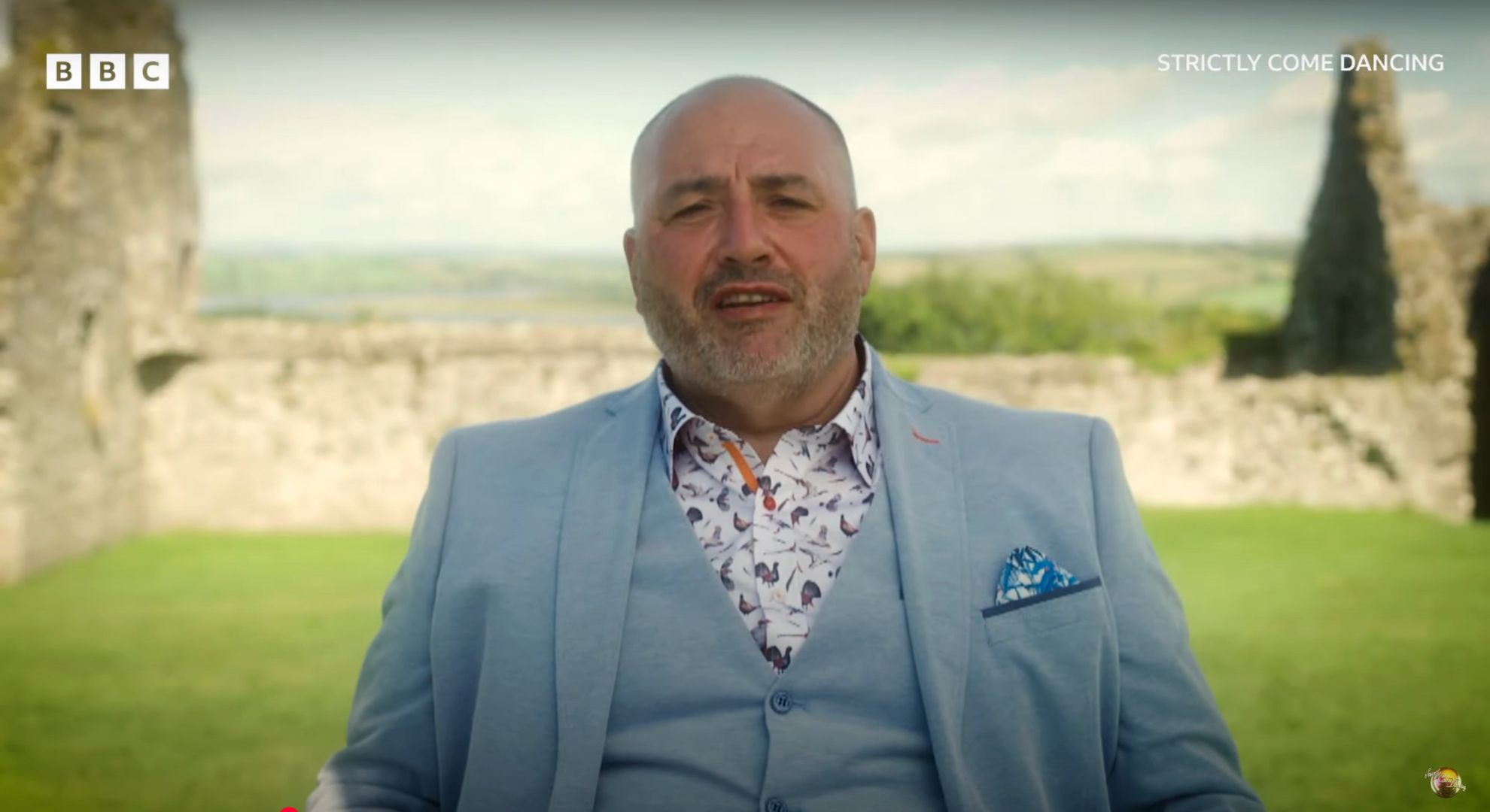 Wynne Evans during an interview on Strictly
