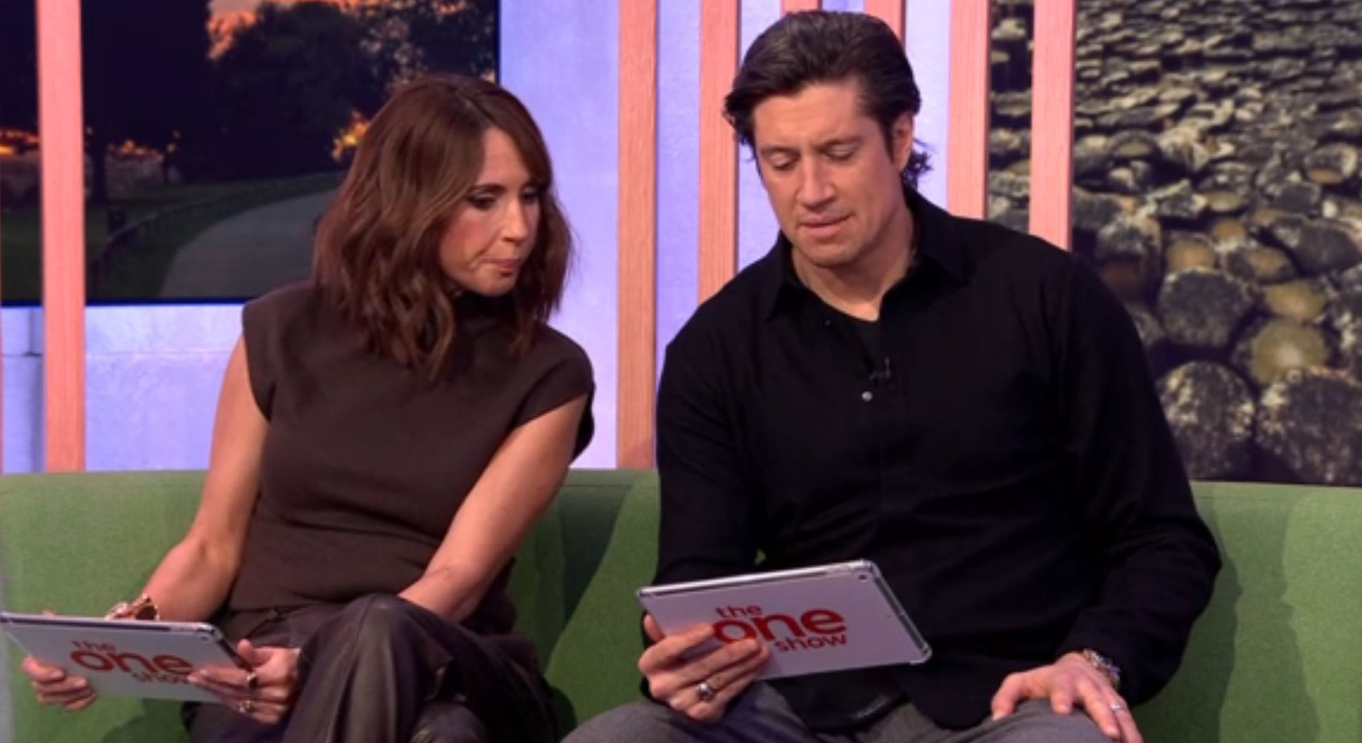 Alex Jones and Vernon Kay on The One Show