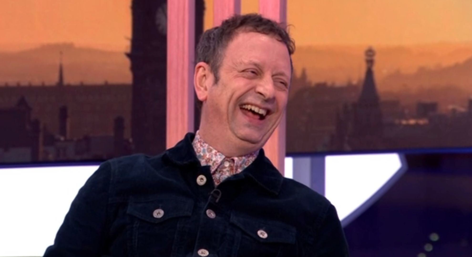 Matt Allwright laughing on The One Show