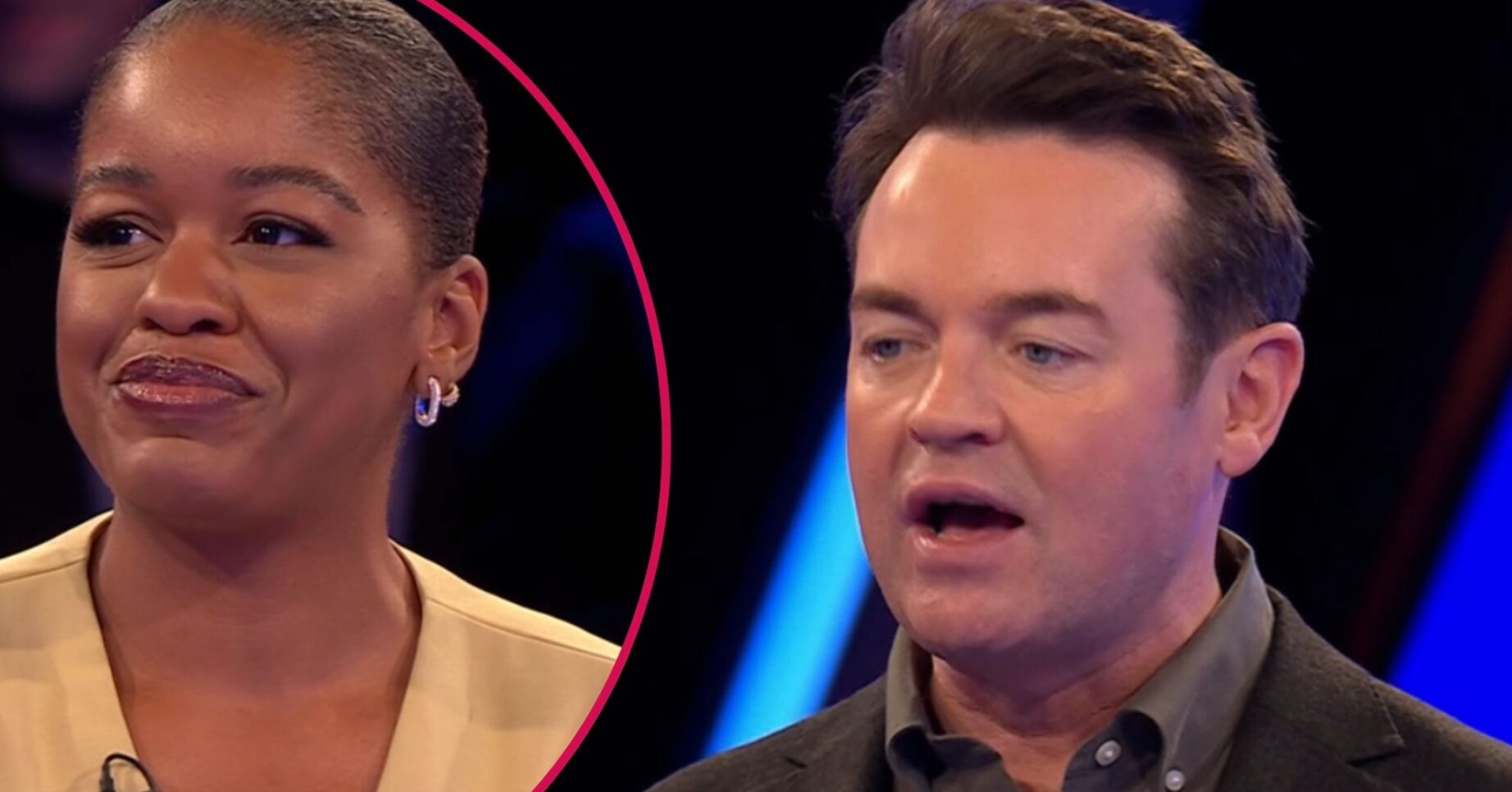 Split image of Chisara (left) and Stephen Mulhern (right)