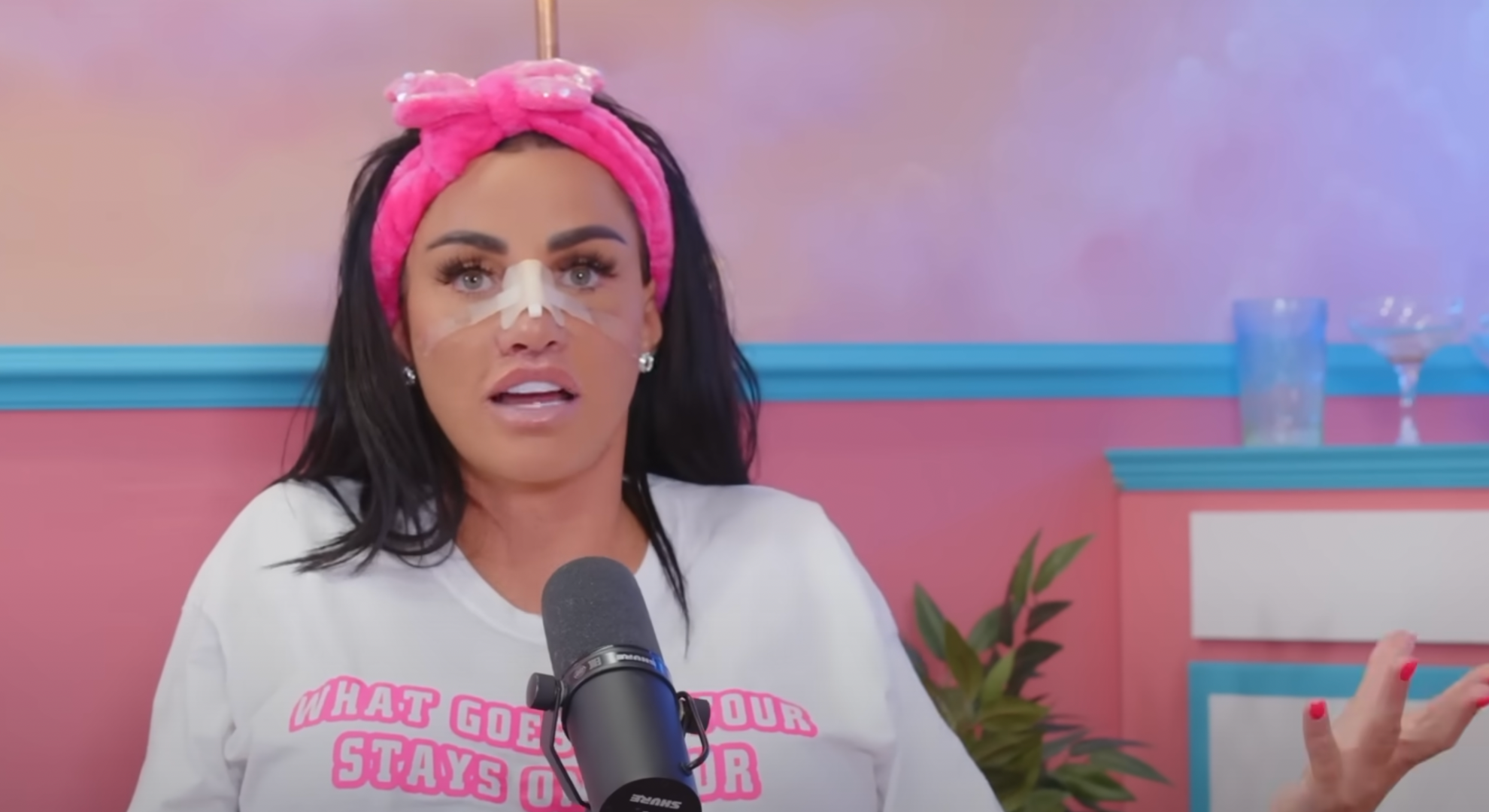 Katie Price getting interviewed