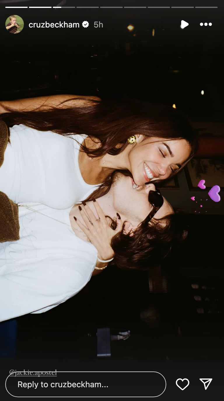 Jackie Apostel and Cruz Beckham