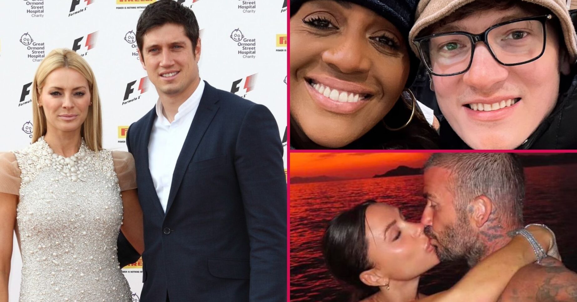 Tess and Vernon, Alison Hammond and David Putman and David and Victoria Beckham