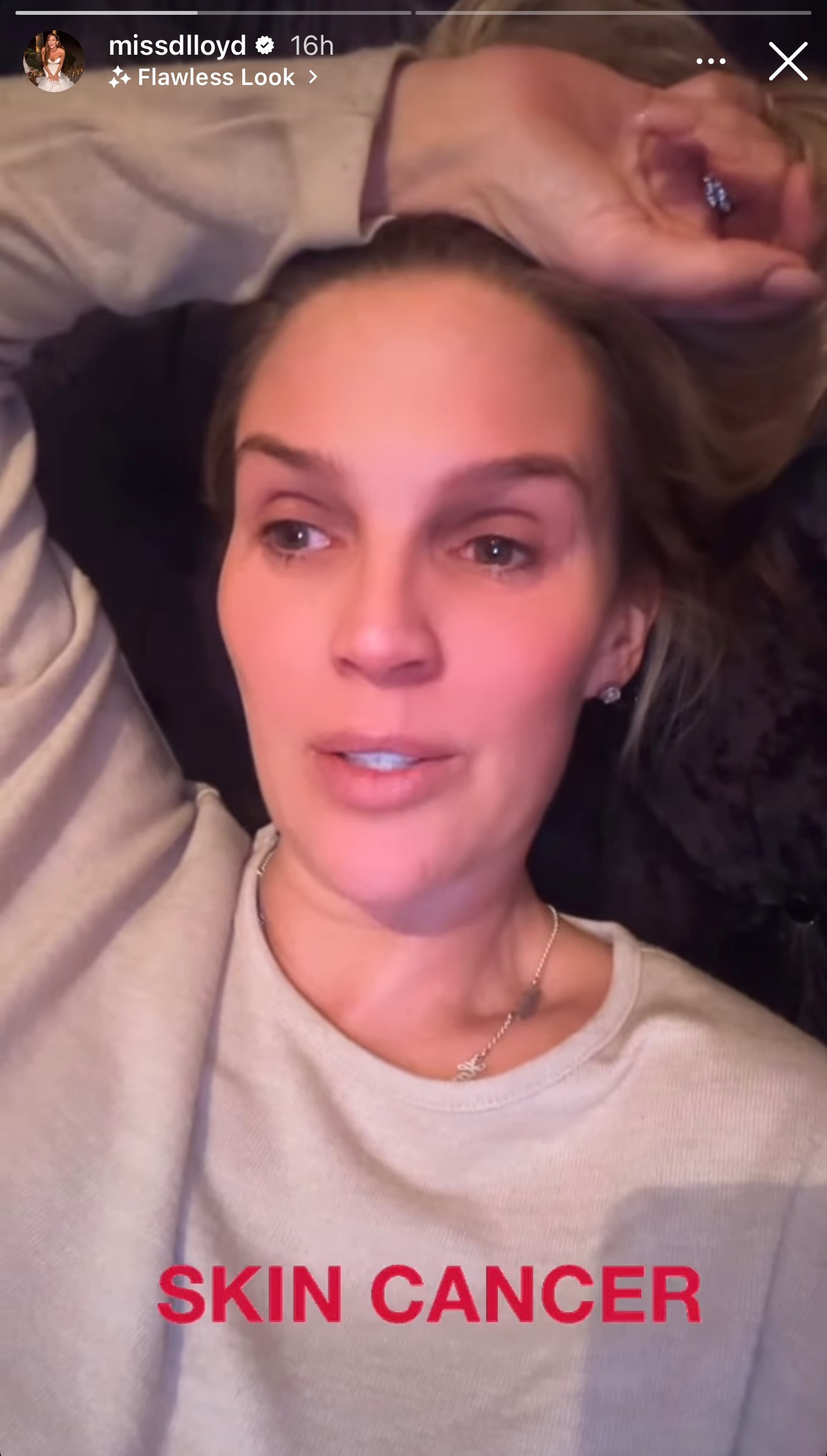 Danielle Lloyd on her IG story