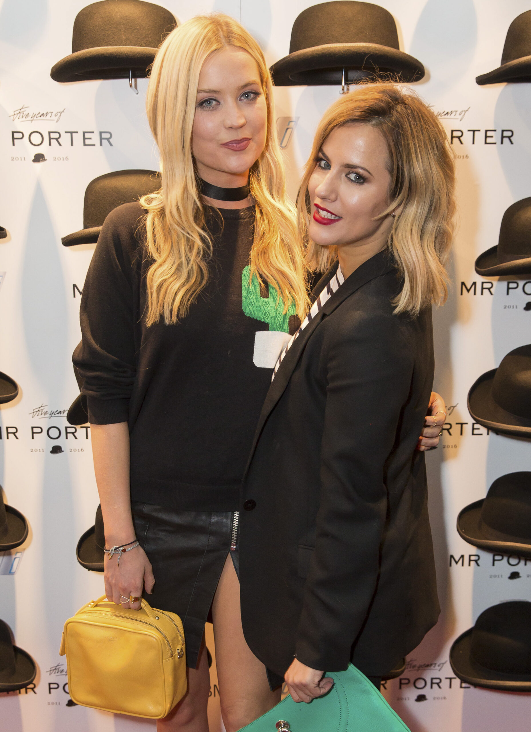 Laura Whitmore and Caroline Flack posing
