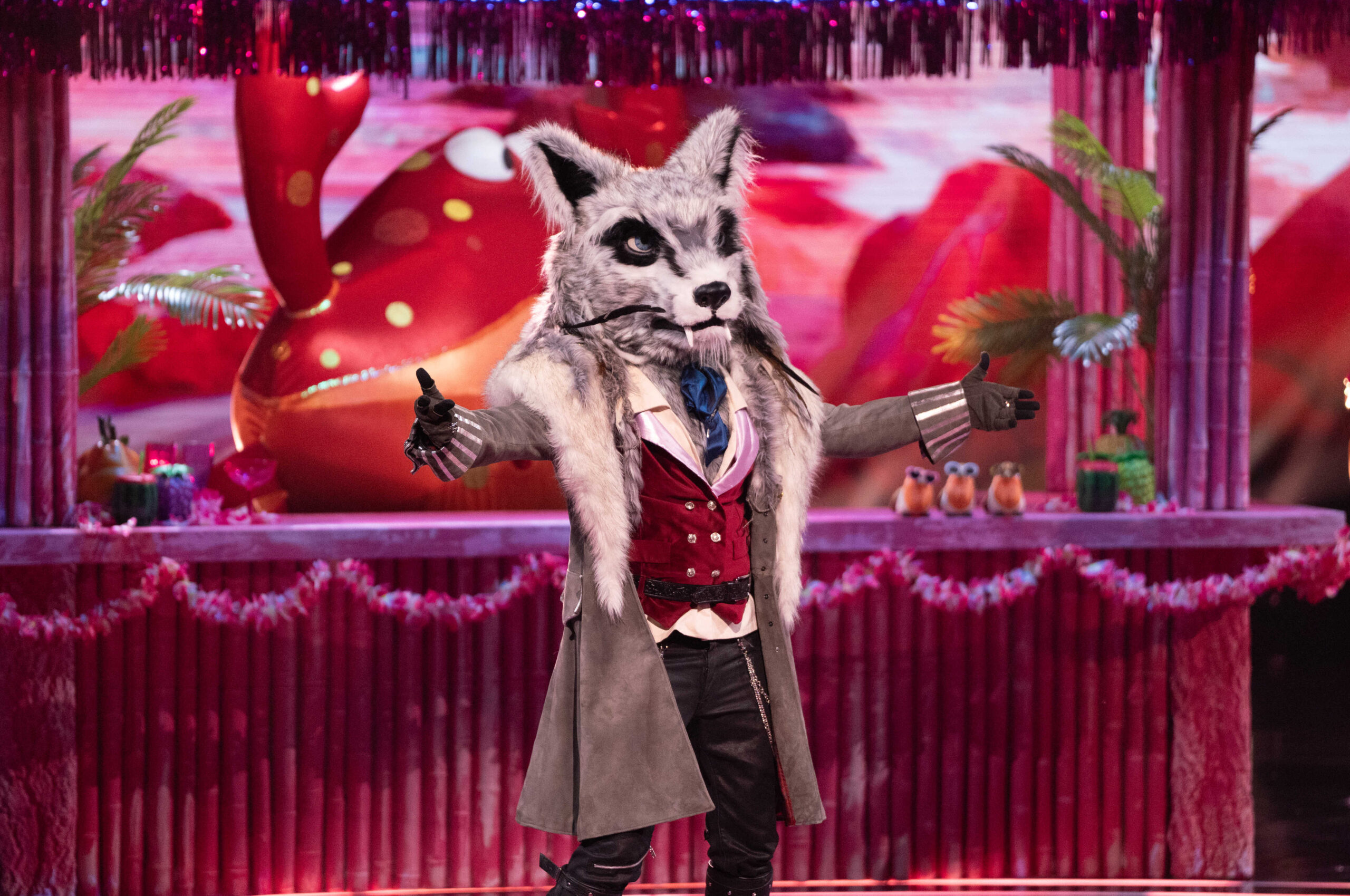 Marti Pellow in costume as Wolf on The Masked Singer