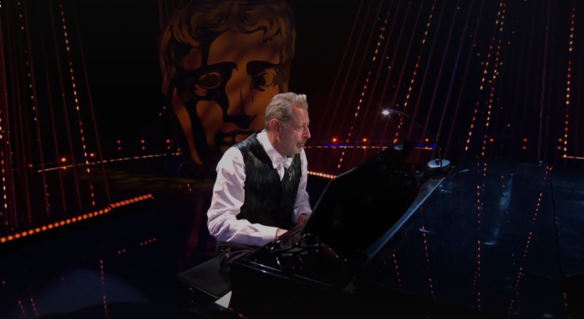 Jeff Goldblum playing the paino