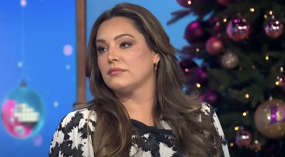 Kelly Brook looks annoyed on Loose Women