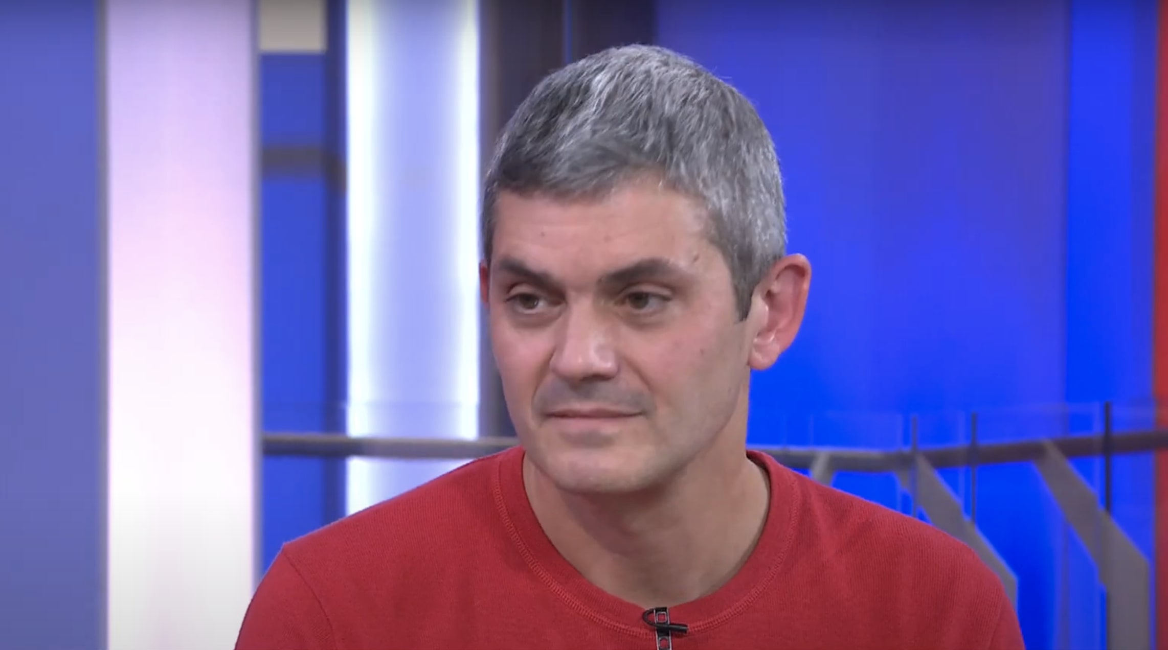 Merlin Griffiths interviewed on TV