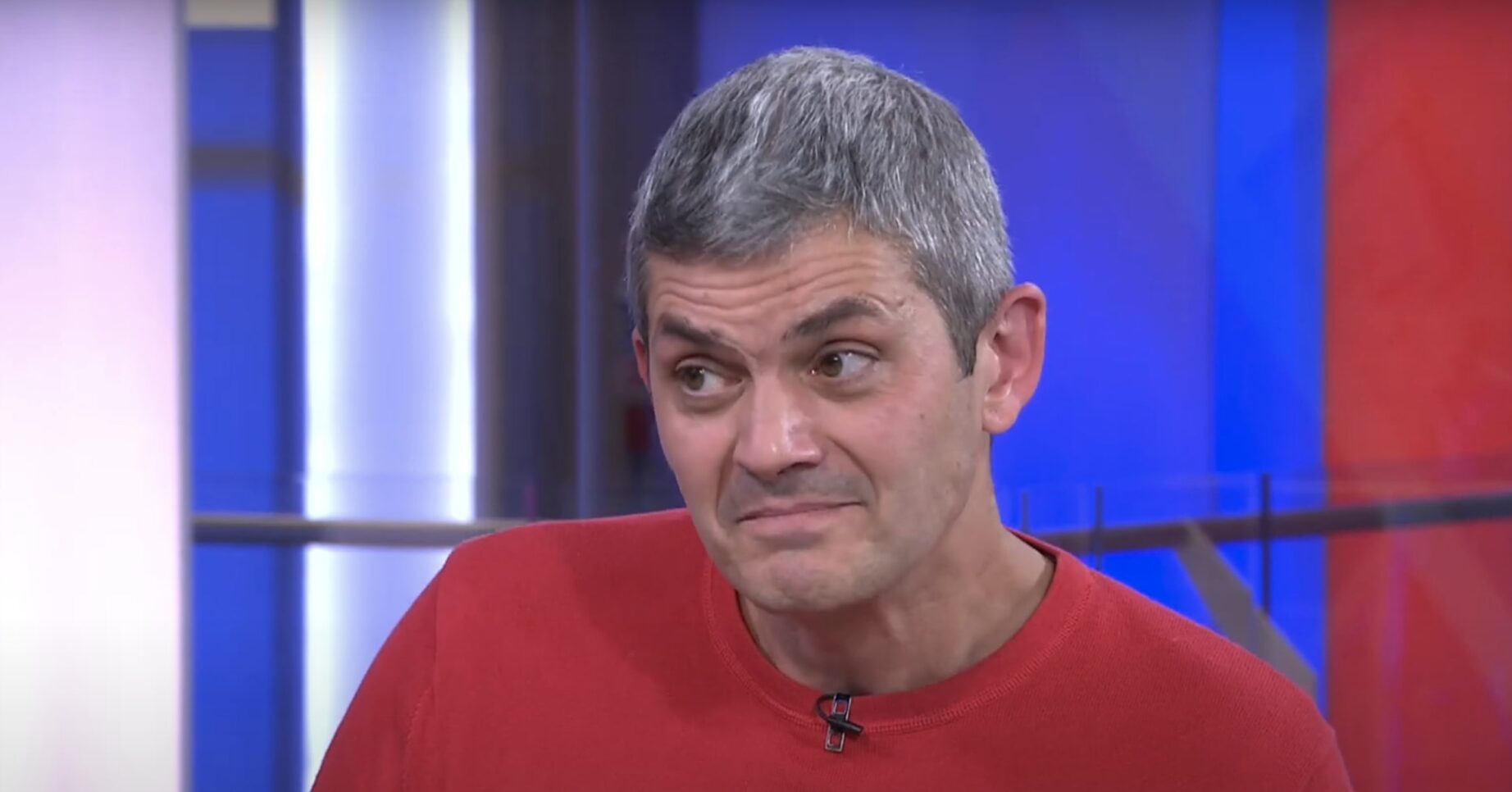 Merlin Griffiths interviewed on TV