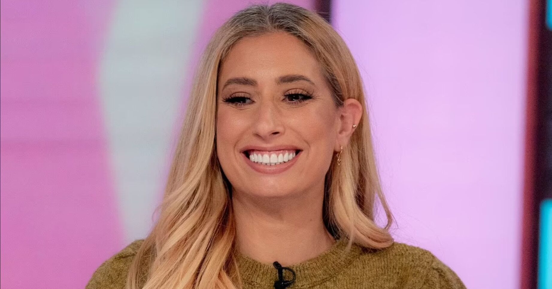 Stacey Solomon smiling