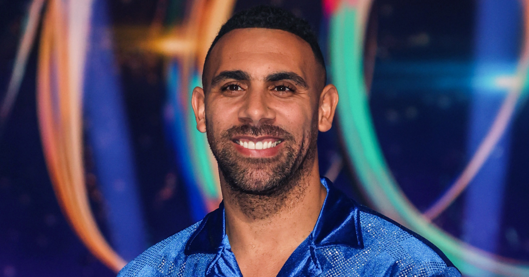 Anton Ferdinand smiling on Dancing On Ice