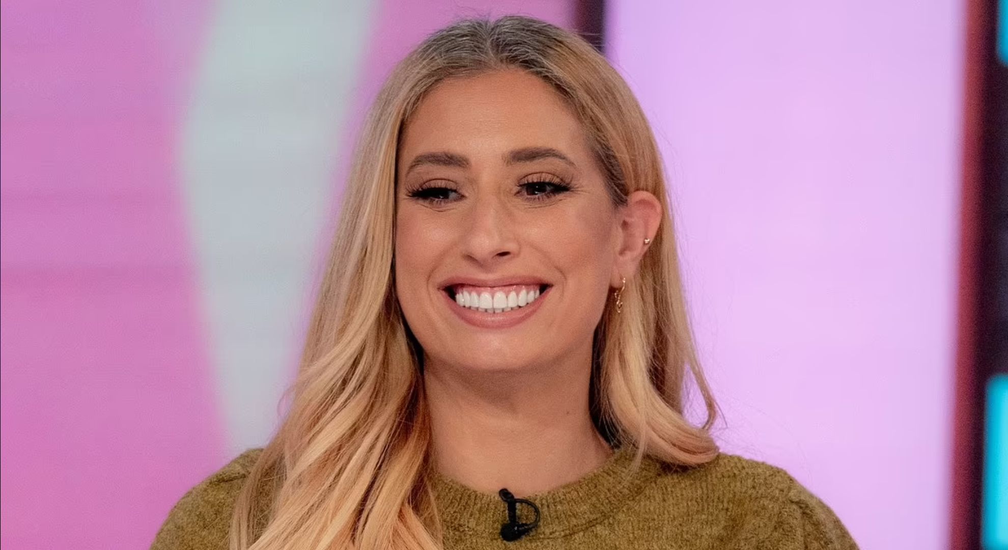 Stacey Solomon smiling
