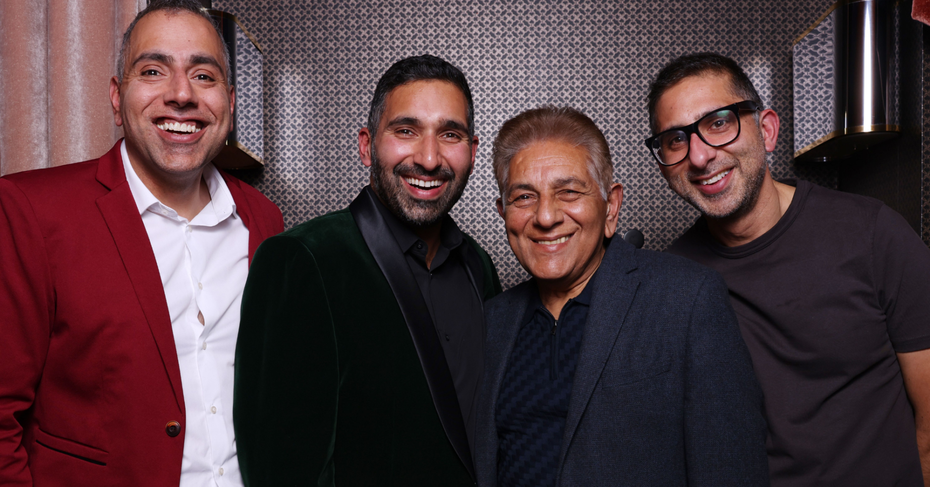 Gogglebox's Siddiqui family smiling