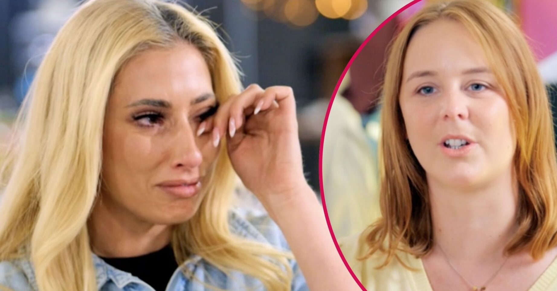 Stacey Solomon crying on Sort Your Life Out